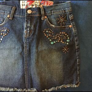 7 For All Mankind Denim Mini Skirt Size 27